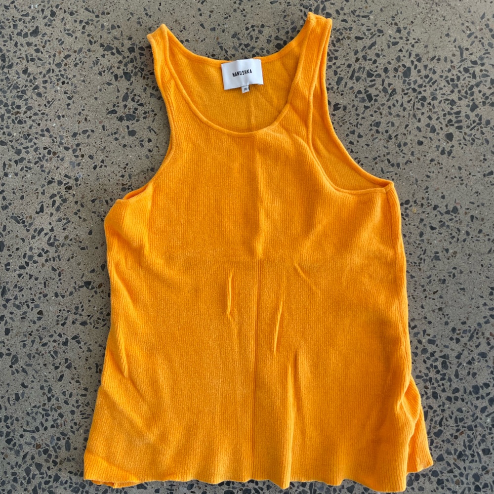 Nanushka Orange Tank Top